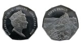 Gibraltar 2020 - 50 pence, Skywalk, UNC