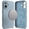 Husa pentru iPhone 16 - Ringke Silicone Magnetic MagSafe - Blue