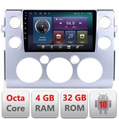 Navigatie Toyota FJ Cruiser 2006-2020 Android radio gps internet Octa core 4+32 Kit-fj-cruiser+EDT-E409 CarStore Technology foto