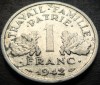 Moneda istorica 1 FRANC - FRANTA, anul 1942 * cod 3929, Europa