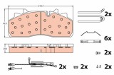 TRW GDB5095 set placute frana,frana disc
