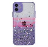 Husa iPhone 13 TPU Gradient Glitter Lavender - Protectie Telefon Premium