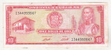 bnk bn Peru 10 soles de oro 1973 vf