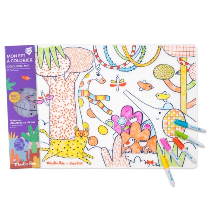 Plansa din silicon de colorat Moulin Roty