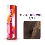 Wella Professionals, Color Touch, Fără amoniac, Vopsea de păr semi-permanentă, 6/71 Dark Blonde Ash Chestnut, 60 ml