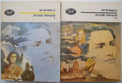 Proza literara (2 volume) &amp;ndash; M. Eminescu foto