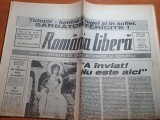 Ziarul romania libera 6 aprilie 1991-numar tiparit cu ocazia zilei de paste