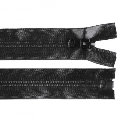Fermoar spiralat detasabil rezistent la apa Crisalida, 75 cm, Negru foto