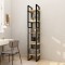 Gossi biblioteca cu 5 rafturi, 40x30x175 cm, lemn masiv de pin