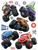 Sticker Masini cu Roti Mari - Cars - 65x85cm - DK1766