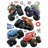 Sticker Masini cu Roti Mari - Cars - 65x85cm - DK1766