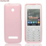 Husa Silicon Roz Nokia 206 - Protectie Flexibila, Model Jelly