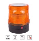 Cumpara ieftin Girofar cu 24 LED fara fir pe baterii, stroboscop, cu magnet 2,4W - 12V