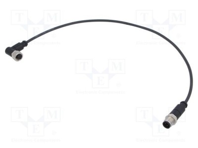 Cablu HARTING 4 pini PUR 0,5m pentru senzori automatizări M12 foto