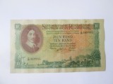 Rară! Africa de Sud 10 Rand 1962,bancnota din imagini la cel mai mic preț