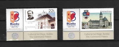 ROMANIA 2024 - PATRIMONIUL CULTURAL, BUZAU, VINIETA 2, MNH- LP 2455 foto