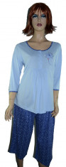 Pijama pentru gravide-REGINA RGN5, Albastru foto