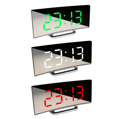 Ceas electronic curbat, multifunctional, afisaj LCD, 3 culori foto