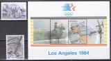 Belgia 1974 - Jocurile Olimpice - Los Angeles, Serie + Colita, MNH