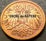 Moneda istorica 2 HELLER - AUSTRO-UNGARIA, anul 1909 * Cod 3092 - ERORI BATERE!