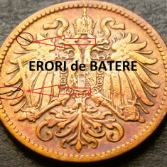 Moneda istorica 2 HELLER - AUSTRO-UNGARIA, anul 1909 * Cod 3092 - ERORI BATERE!