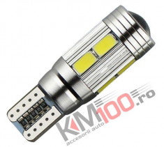 Led auto Canbus T10 cu 10 SMD 5730 foto