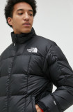 The North Face geacă de puf MENS LHOTSE JACKET bărbați, culoarea negru, de iarnă