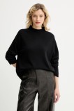 Marc O&#039;Polo pulover din amestec de l&acirc;nă culoarea negru, light, cu turtleneck, 509511860481