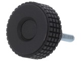 Buton de Reglare M5 Negru 31mm