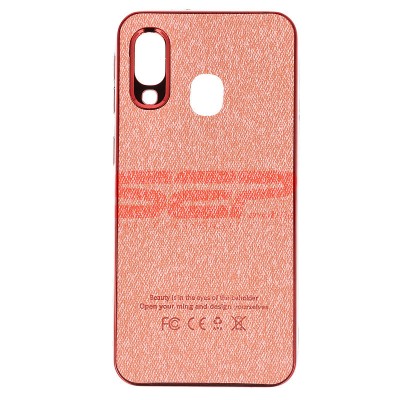 Toc TPU Leather Denim Samsung Galaxy A40 Rose Gold foto