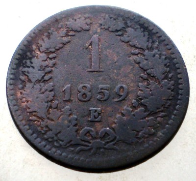 7.192 AUSTRIA 1 KREUZER 1859 E foto