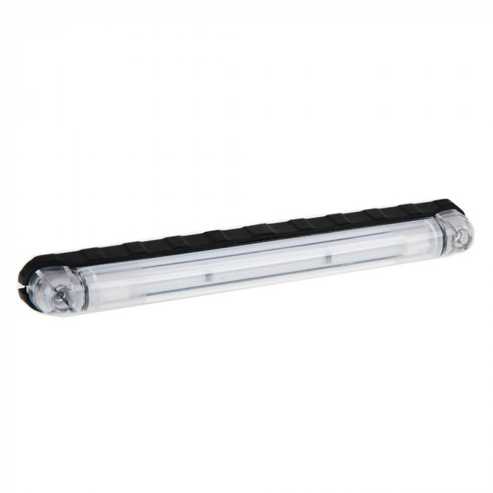 Lampa gabarit auto BestAutoVest 12V/ 24V cu LED dreptunghiulara Alba, 235x22x25mm , cu cablu, 1 buc. Kft Auto