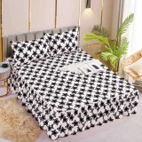 Cumpara ieftin Cearceaf De Pat Cu Volane si 2 Fete De Perna Bumbac Finet - JOJ74