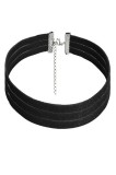 Choker Elegant Negru - Colier Fashion Gat, Stil Minimalist, Accesorii Bijuterii Dama - Black Delux