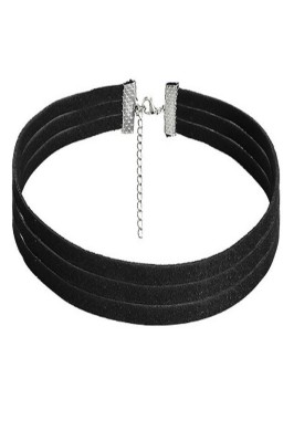 Choker Fashion Black MS - Colier elegant pentru gat - Black Delux foto