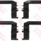 Set accesorii, placute frana KIA SORENTO I (JC) (2002 - 2009) TRW PFK519