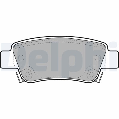 DELPHI LP2047 set placute frana,frana disc foto