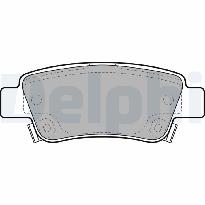 DELPHI LP2047 set placute frana,frana disc