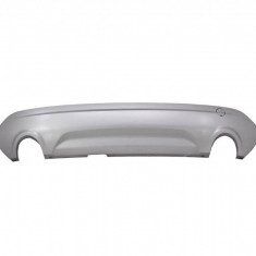 Spoiler bara spate cu gauri pentru evacuare dubla, spate, silver Ford Kuga, 01.2013-02.2016, DV4517F765AA5APF,