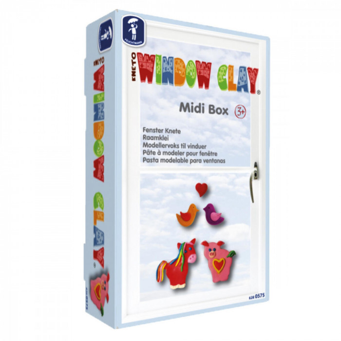 Plastilina decorativa pentru geam - MIDI PlayLearn Toys