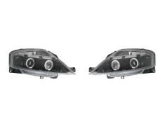 Set faruri tuning CITROEN C3 (FC), 01.2002-12.2010, Taiwan, partea stanga+dreapta, tip bec H1+H1; manual; negru, transparent;