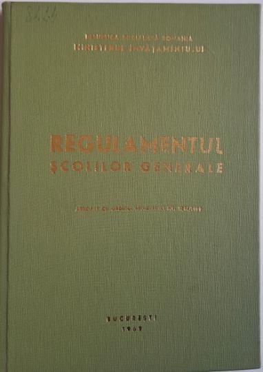 Regulamentul scolilor generale
