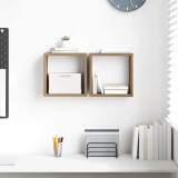 VidaXL Rafturi de perete 2 pcs stejar artizanal 26 x 15 x 26 cm