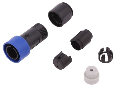 Conector circular 2 pini pe cablu IP68 foto