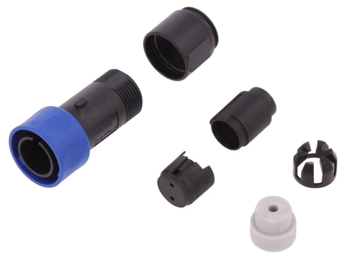Conector circular 2 pini pe cablu IP68
