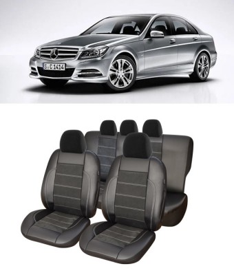 Set huse scaune piele Alcantara Mercedes Clasa C W204 (2007-2014) foto