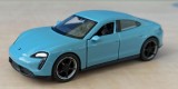 Macheta Porsche Taycan Turbo S 2021 bleu - Welly 1/36, 1:32