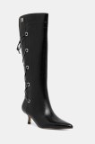 Steve Madden cizme Ballpark culoarea negru, toc mic, 11005048