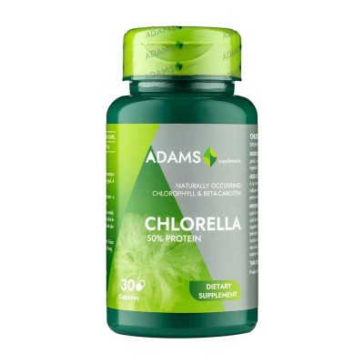 Chlorella 300 miligrame 30 capsule Adams Vision foto