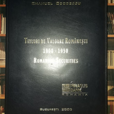 Emanuel Odobescu - Titluri de valoare romanesti 1900-1950